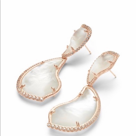Kendra Scott teddi 14k rose gold plated earrings - Picture 4 of 6